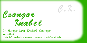 csongor knabel business card